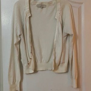 Loft knit sweater with eye closure Size Large